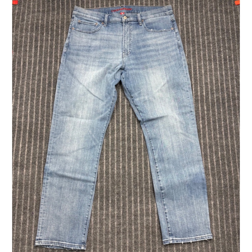 Lucky Brand Mens Athletic Straight Jeans 36x32 Blue Medium Wash Denim 410